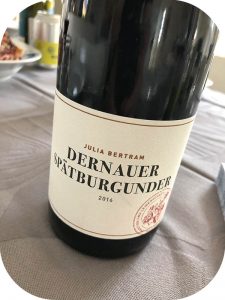 2016 Weingut Julia Bertram, Dernauer Spätburgunder, Ahr, Tyskland