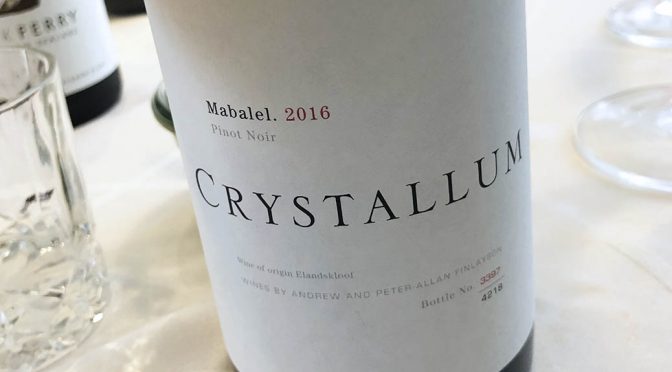 2016 Crystallum Wines, Mabalel Pinot Noir, Western Cape, Sydafrika