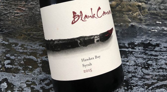 2015 Blank Canvas, Syrah, Hawkes Bay, New Zealand