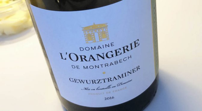 2016 Domaine de l’Orangerie de Montrabech, Gewurztraminer, Languedoc, Frankrig