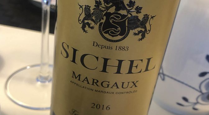 2016 Maison Sichel, Margaux Sichel, Bordeaux, Frankrig