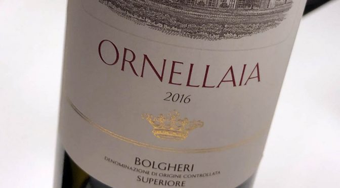 2016 Tenuta dell’ Ornellaia, Ornellaia La Tensione Bolgheri Superiore, Toscana, Italien