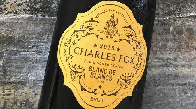 2015 Charles Fox Cap Classique Estate, Blanc de Blancs, Western Cape, Sydafrika