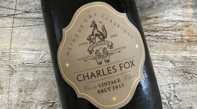 2015 Charles Fox Cap Classique Estate, Vintage Brut, Western Cape, Sydafrika