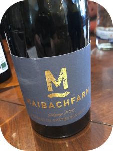 2016 Weingut Maibachfarm, Heimersheimer Burggarten Spätburgunder, Ahr, Tyskland