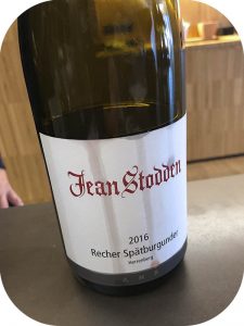 2016 Weingut Jean Stodden, Recher Spätburgunder, Ahr, Tyskland