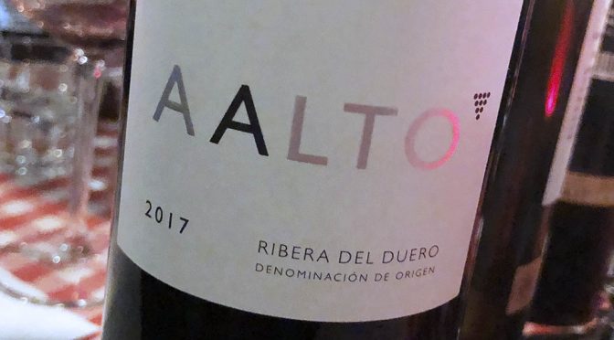 2017 Bodegas Aalto, Aalto, Ribera del Duero, Spanien