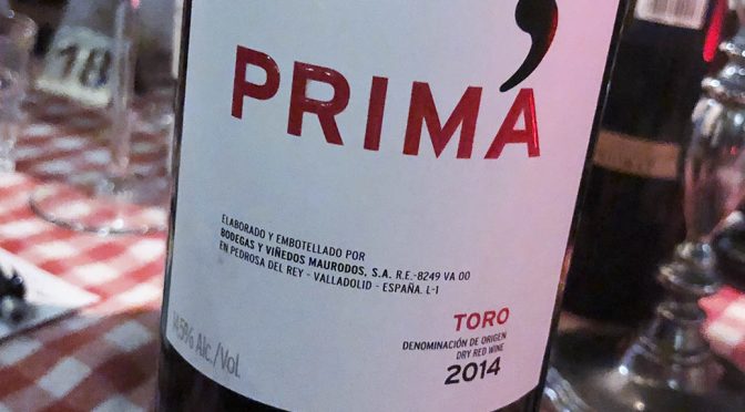 2014 Bodegas Maurodos, Prima, Toro, Spanien