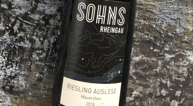2018 Weingut Sohns, Geisenheimer Mäuerchen Riesling Auslese, Rheingau, Tyskland