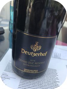 2016 Weingut Deutzerhof, Grand Duc Reserve Spätburgunder, Ahr, Tyskland