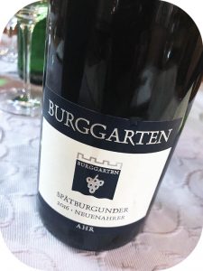 2016 Weingut Burggarten, Neuenahrer Spätburgunder, Ahr, Tyskland