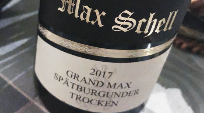 2017 Weingut Max Schell, Grand Max Spätburgunder, Ahr, Tyskland