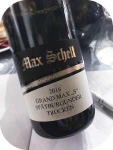 2016 Weingut Max Schell, Grand Max S Spätburgunder, Ahr, Tyskland