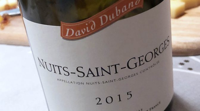 2015 David Duband, Nuits-Saint-Georges, Bourgogne, Frankrig