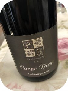 2016 Weingut Paul Schumacher, Spätburgunder Carpe Diem, Ahr, Tyskland