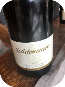 2017 Weingut Adeneuer, J.J. Adeneuer No. 2 Spätburgunder, Ahr, Tyskland