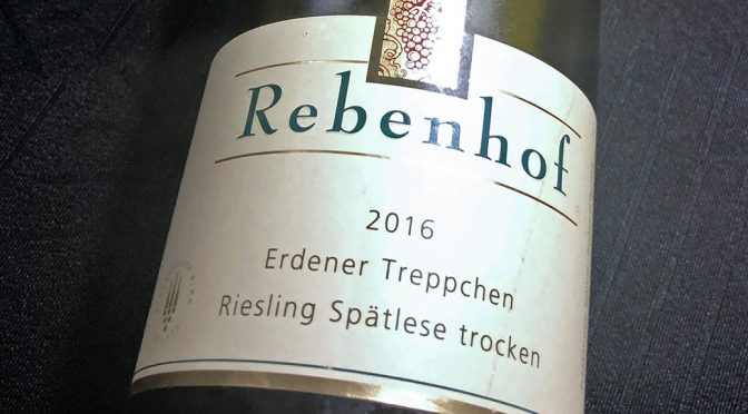2016 Weingut Rebenhof, Erdener Treppchen Riesling Spätlese Trocken, Mosel, Tyskland