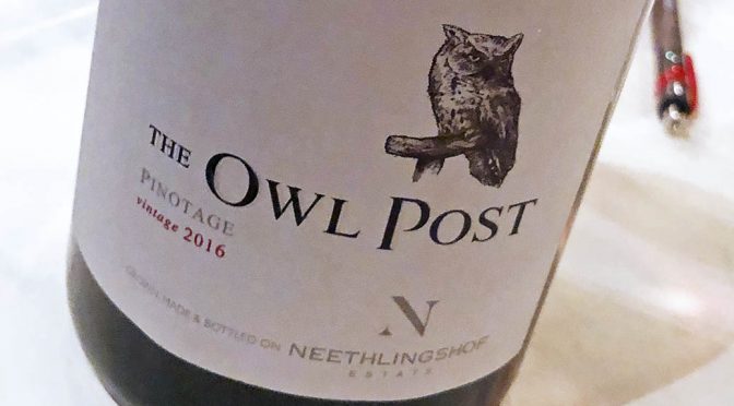 2016 Neethlingshof, The Owl Post Pinotage, Stellenbosch, Sydafrika