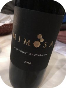 2016 Mimosa Wines, Cabernet Sauvignon, Western Cape, Sydafrika