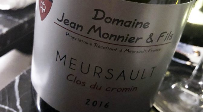 2016 Jean Monnier & Fils, Meursault Clos de Cromin, Bourgogne, Frankrig