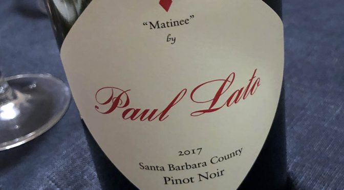 2017 Paul Lato Wines, Matinee Pinot Noir, Californien, USA