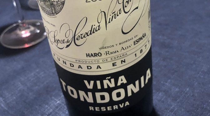 2007 R. López de Heredia Viña Tondonia, Viña Tondonia Reserva, Rioja, Spanien