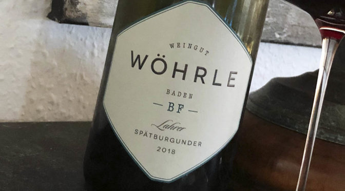 2018 Weingut Wöhrle, Lahrer Spätburgunder Bestes Fass, Baden, Tyskland