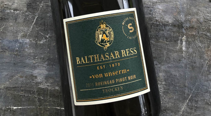 2015 Weingut Balthasar Ress, Von Unserm S Rheingau Pinot Noir, Rheingau, Tyskland
