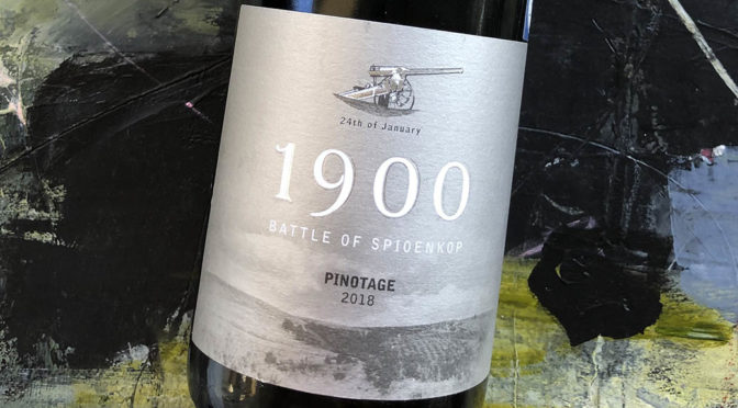 2018 Spioenkop Wines, 1900 Battle of Spioenkop Pinotage, Elgin, Sydafrika