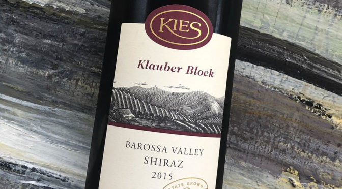 2015 Kies Family Wines, Klauber Block Shiraz, Barossa Valley, Australien