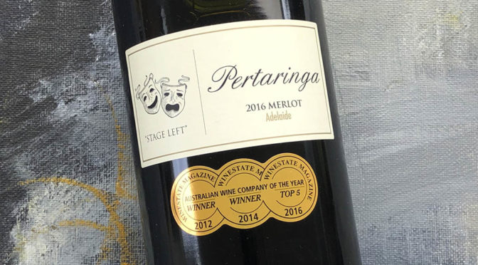 2016 Pertaringa, Stage Left Merlot, Adelaide Hills, Australien