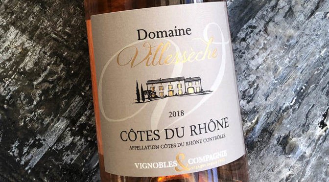 2018 Vignobles & Compagnie, Domaine Villesèche Côtes du Rhône Rosé, Rhône, Frankrig