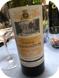 2016 Château Saransot-Dupré, Listrac-Médoc Cru Bourgeois, Bordeaux, Frankrig