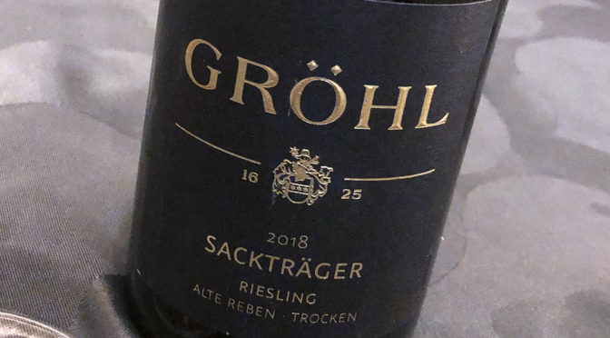 2018 Weingut Gröhl, Oppenheimer Sackträger Riesling Alte Reben Trocken, Rheinhessen, Tyskland