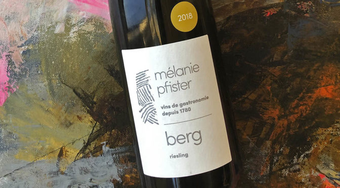 2018 Mélanie Pfister, Berg Riesling, Alsace, Frankrig