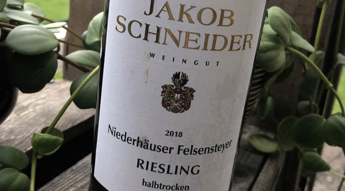 2018 Weingut Jakob Schneider, Niederhäuser Felsensteyer Riesling Halbtrocken, Nahe, Tyskland