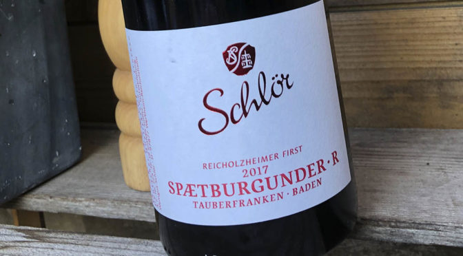 2017 Weingut Schlör, Reicholzheimer First Spætburgunder R, Baden, Tyskland