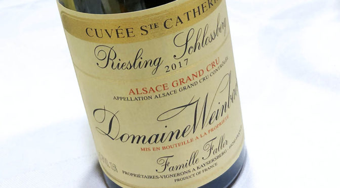 2017 Domaine Weinbach, Riesling Schlossberg Grand Cru Cuvée Ste Catherine, Alsace, Frankrig