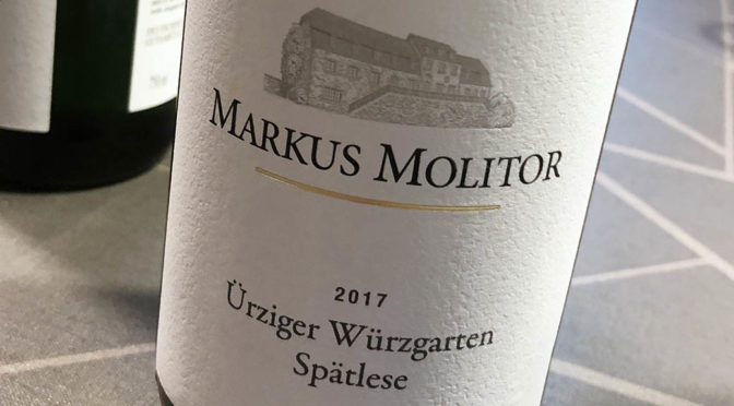 2017 Weingut Markus Molitor, Ürziger Würzgarten Riesling Spätlese, Mosel, Tyskland