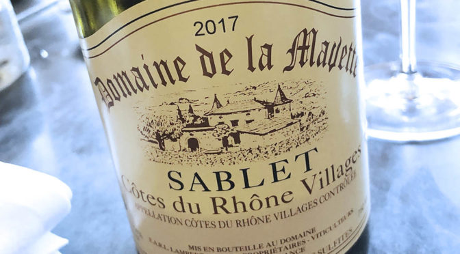 2017 Domaine de la Mavette, Côtes du Rhône Villages Sablet, Rhône, Frankrig