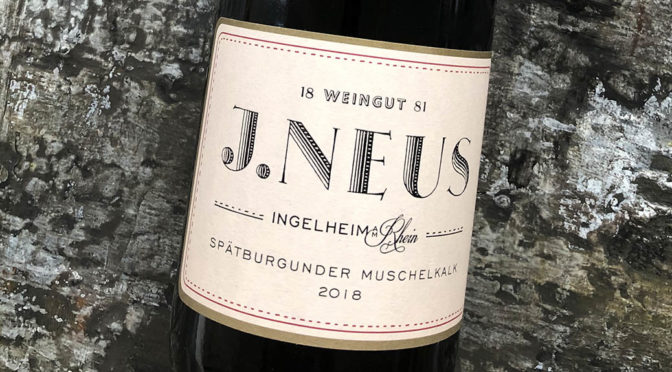 2018 Weingut J. Neus, Spätburgunder Muschelkalk, Rheinhessen, Tyskland