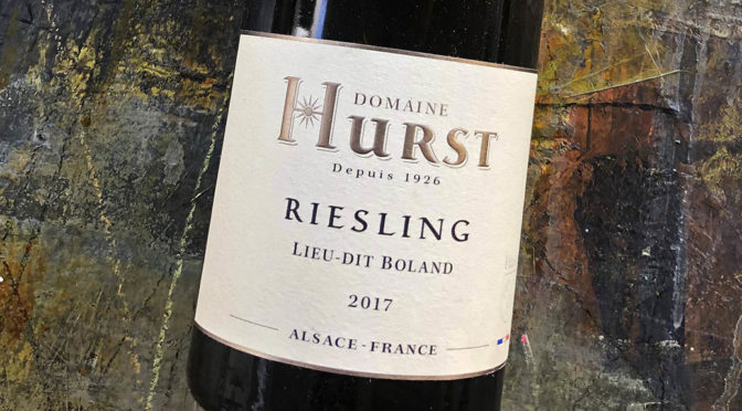 2017 Domaine Armand Hurst, Riesling Lieu-dit Boland, Alsace, Frankrig