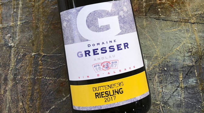 2017 Domaine Rémy Gresser, Riesling Lieu-dit Duttenberg, Alsace, Frankrig