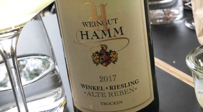 2017 Weingut Hamm, Winkel Riesling Alte Reben Trocken, Rheingau, Tyskland