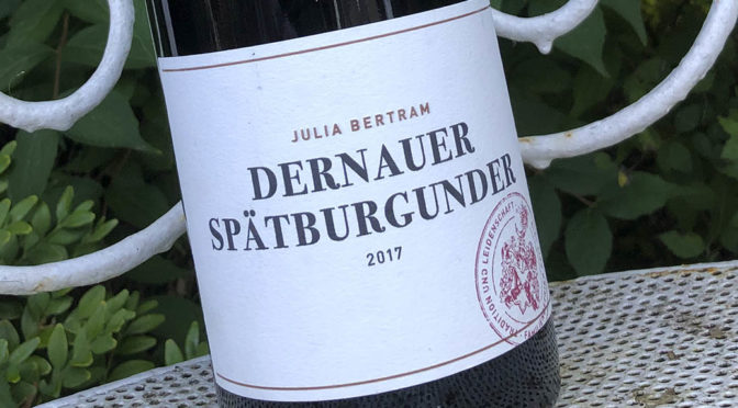 2017 Weingut Julia Bertram, Dernauer Spätburgunder, Ahr, Tyskland