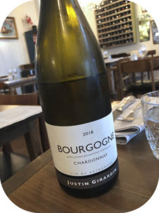 2018 Justin Girardin, Bourgogne Chardonnay, Bourgogne, Frankrig