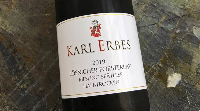 2019 Weingut Karl Erbes, Lösnicher Försterlay Riesling Spätlese Halbtrocken, Mosel, Tyskland