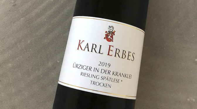 2019 Weingut Karl Erbes, Ürziger der Kranklei Riesling Spätlese Trocken, Mosel, Tyskland