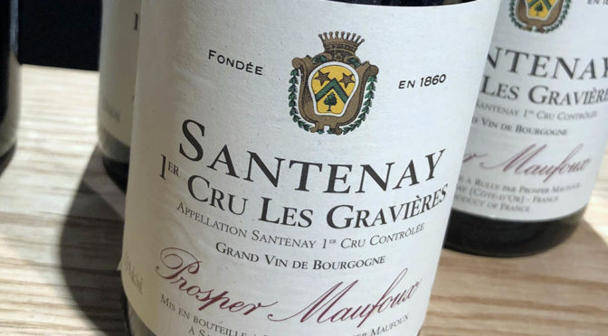 2016 Prosper Maufoux, Santenay 1er Cru Les Gravières, Bourgogne, Frankrig