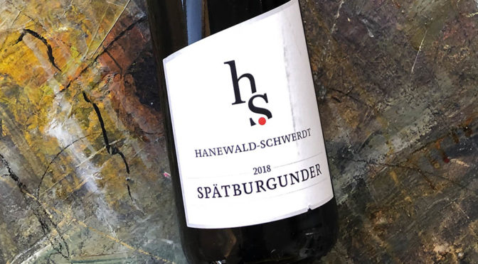 2018 Weingut Hanewald-Schwerdt, Spätburgunder, Pfalz, Tyskland